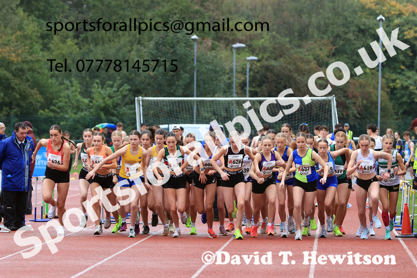 Womens Under-17s 2025 Northern Athletics Autumn Road Relays, Leigh, Lancashire. Photo: David T. Hewitson/Sports for All Pics